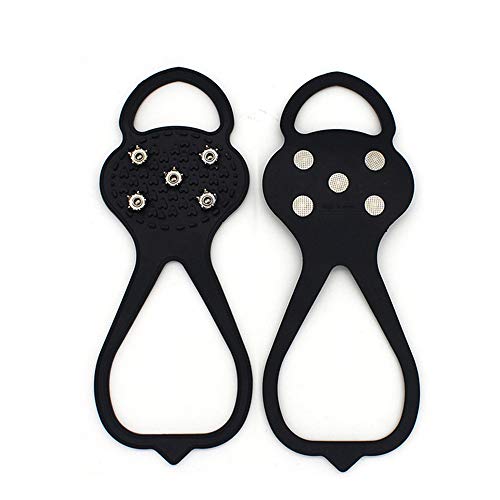 Topmontain Crampons antidérapants avec bonne élasticité, faciles à enfiler ou à enlever, convient à tous les types de chaussures, parfaits pour les sports d'hiver Cover