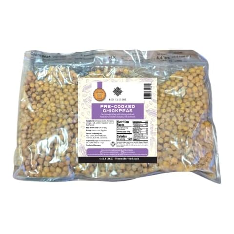 Precooked Chickpeas 70.5OZ Vac Pack Bag - Perfect For Making Hummus - Ambient, Fresh, No Preservatives Cover