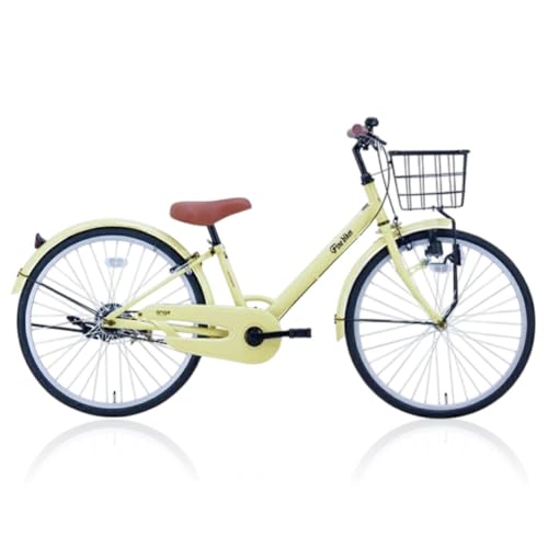 完成品でお届け![12月初旬頃発送]ジュニア向け 子供 自転車 ANGアンジー・ジュニア |京都 中川商会[子供 女の子 男の子 サカイサイクル シングルギア キッズ 22インチ 24インチ 26インチ LEDブロックダイナモライト ふるさと納税 ]ANG22/ANG24/ANG26 [アイボリーイエロー(IV)×26インチ]