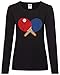 Urban Backwoods Table Tennis Tools I Women T-Shirt Mujer Camiseta de Manga Larga Negro Talla M