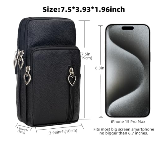 Image of JANKS Small Crossbody Bag for Women - Mini Phone Purses with Crossbody Strap and Wallet - Nylon Arm Bag
