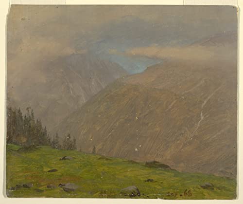 Art tableau Alpes italiennes Frederic Edwin Church affiche impression d'art sur toile 60x90