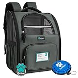 PetAmi Deluxe Pet Carrier Backpack for Small Cats and Dogs Puppies | Ventilated Design, Two-Sided...