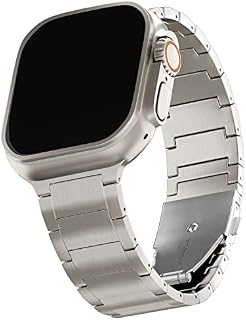 LDFAS Compatible for Apple Watch Ultra Band 49mm Titanium Metal Solid Link Bracelet Bands Replacement for iWatch Strap Compatible for Apple Watch Series 8/7 45mm 44mm Band