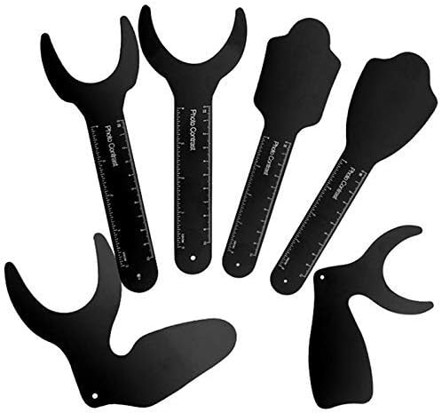 Dental Photo Contrast Black Background Board Orthodontic Intraoral Photographic Contraster Palatal Photography Contraster 6Pcs