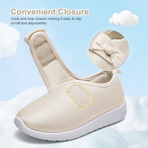 Image of nerteo Toddler Girl Shoes Lightweight Slip On Sneakers for Kids