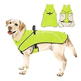 Winddichter Hunde-Wintermantel, warm, wasserabweisend, Haustierjacken mit Leinenhaken,...