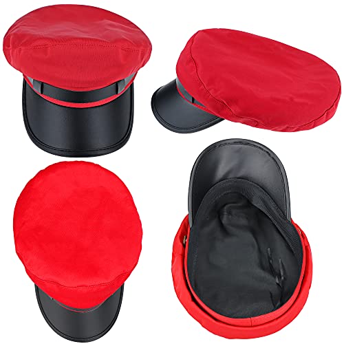 Women Classic Yacht Captain Sailor Hat Newsboy Cabbie Beret Cap (S-M) (Red) #TOP5