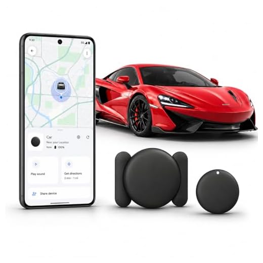 JNLIK GPS Tracker for Vehicles,Magnetic Waterproof Car Tracker, No Monthly fees, Mini Portable GPS Tracker for Cars, Trucks, Motorcycle, Anti-Theft（Android Only）