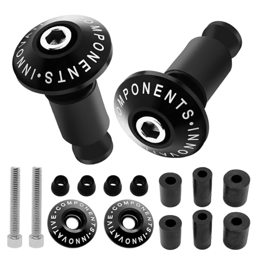 2 pezzi di Contrappesi Manubrio Moto, Tappi Manubrio Universali Per La Maggior Parte Delle Motociclette con Manubri di 22 mm (7/8 pollici) di Diametro, Robusti e Stabili, Individuali ed Eleganti