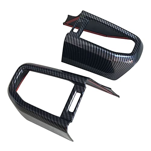 ruihe 2pc Carbon Fiber Color Centre Air Conditioning Dashboard Vent Cover Trim Fit for Ford Explorer 2020 2021 2022 2023 with Low Version by ruihe - Used condition - Image 5