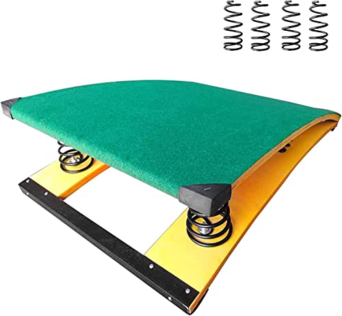 Katzowen Adult Springboard for Gymnastics, Green Vault Springboard - 4 Steel Spring Included, for School/Gymnastics Center/Practice Obstacle Courses
