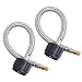 SHINESTAR 12inch Pigtail Stainless Braided RV Propane Hose Connector with 1/4 in Inverted Male Flare for Marshall Excelsior/Fairview Changeover Two Stage Regulator, 2 Pack, Include Thread Seal Tape
