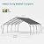 20x20 FT Heavy Duty Metal Carport, Galvanized Steel Roof Car Canopy Garage Shelter with Reinforced Frame, Outdoor Hardtop Car Port for Pickup Truck, SUV, Motorcycle, Boat, All Weather Protection