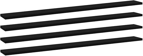 Miniatura 274 de Juego de 4 tableros de estantería, paneles de repuesto, unidades de almacenamiento, estantes de exhibición organizadores, gris hormigón, 31.5 x 11.8