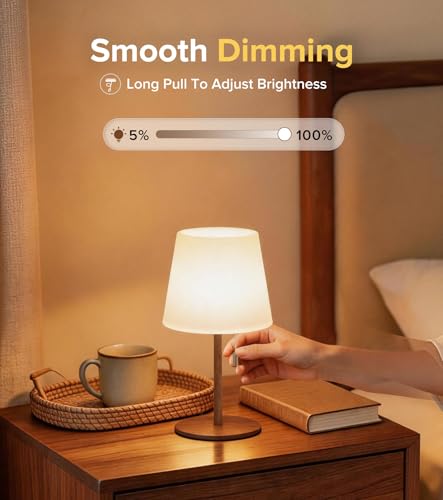keysays Shower Lamp 5400mAh Cordless Rechargeable Table Lamp for Bathroom - image 5