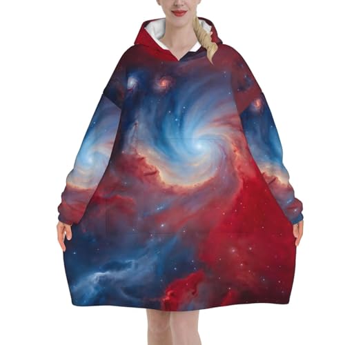 Couverture surdimensionnée contre le froid plaid galaxie pour adulte