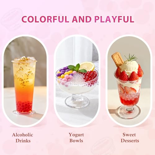 Image of Soeos Strawberry Popping Boba, 550g(1.2 lbs), Boba Pearls for Bubble Tea