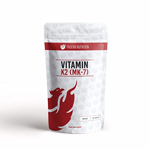 Vitamin K2 (MK-7) 100mcg x 360 Tablets by Phoenix Nutrition