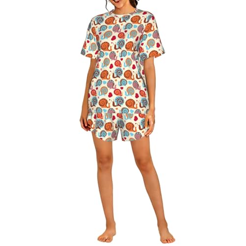 Caracol bonito estampado en textil de hogar decorativo