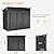 Aoxun 4' x 8' Shed Outdoor Storage Shed with Triple Lockable Door Metal Storage Cabinet with Slopping Roof for Tools Bicycles Storage for Garden, Patio, Courtyard