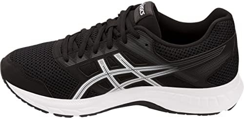 ASICS Men's Gel-Contend 5 Running Shoes, 11.5, Black/White