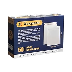 Xxcxpark Briefumschläge mit Sicherheitsverschluss, 100 Stück