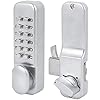 Mechanical Keyless Entry Door Lock 111 Digits Combination Password Security Coded Lock with Pushbutton Keypad for Kitchen Office Balcony Sliding Door