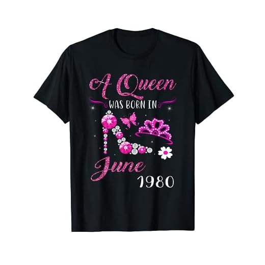 A Queen Was Born in Junio 1980 Regalo de cumpleaños número 41 Camiseta