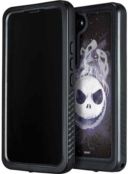 Skinit Waterproof Phone Case Compatible with Galaxy S23 - Officially Licensed Disney The Nightmare Before Christmas Jack Skellington Face Art Design