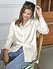 Chigant Women's Satin Silk Long Sleeve Button Down... #1