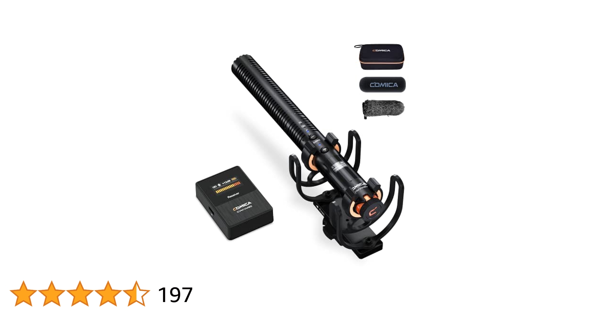美品❣️COMICA VM30 ガンマイク ワイヤレス Amazon | COMICA VM30 ワイヤレス ガンマイク 75/150Hz