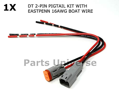 Deutsch 518 Pcs Dt Connector Kit Gray Oem 518 - Stamped Contacts & Pigtail Kit #TOP3