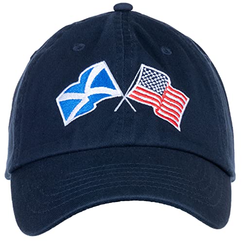Image of Ann Arbor T-shirt Co. American Friendship Nations Flag Baseball Low Profile Dad Hat for Men Women