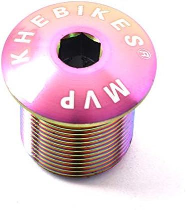 Miniatura 2 de KHEbikes KHE BMX Horquilla Tornillo Tapa Tapa Tapa Aceite Slick 1 1/8 Pulgadas Adelante 1.126 in Eje M25 Rosca