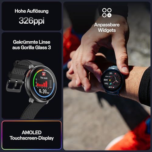 Polar Vantage V3, Sportuhr mit GPS, Fortschrittliches Herzfrequenz-Messger&auml;t und L&auml;ngere Akkulaufzeit, Sportuhr mit Smartwatch-Funktionen f&uuml;r M&auml;nner und Frauen, Offline-Karten, Laufuhr, Triathlon-Uhr