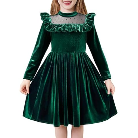 Arshiner Velvet Dress for Toddler Girls Cover