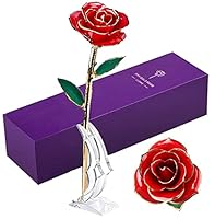 Algopix Similar Product 12 - LUOHE Gold Dipped Real Rose