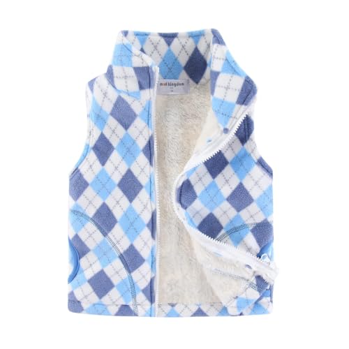Image of Mud Kingdom Boys Girls Polar Fleece Vest Winter Thick Warm Outerwear Funny Cartoon