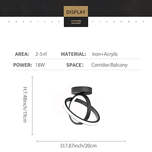 Reydeluz Small Led Ceiling Light Fixture,Circle Modern Led Ceiling Lamp Home Ceiling Lighting For Hallway Bedroom Kitchen Bathroom Cloakroom Balcony #TOP1