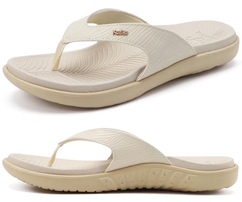 Image of KuaiLu Women's Orthotic Arch Support Flip Flop Sandals