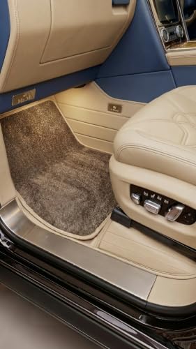 Image of 10D Car Foot Mat for Hyundai Santafee (2012) 5 Seater | Beige