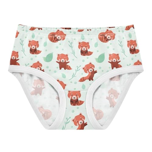 Little Girl Underwear Toddler Panties Kids Undies Red Panda Soft Cotton Briefs 2T-8Y