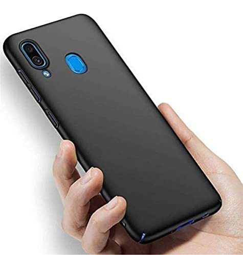Image of Mobile Back Cover Case for Samsung Galaxy A30, SM-A305F /DS (Silicone Case|CameraProtection|Black SC1510)