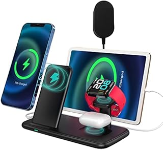 Wireless Charger,4 in 1 Wireless Charging Station for Apple iPhone Watch Airpods 15W for Apple iPhone 14 iPhone 13 Pro Max 13 Pro 13 12 11 X Apple iwatch 7 6 SE 5 4 3 2 Airpods 1 2 3 Pro
