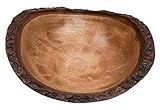 rund, ovale Schale ROMBOL Dekorative Schale aus Mangoholz, oval, rund, groß