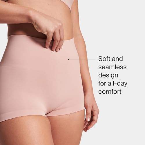Image of SPANX SPANXshape ExtraOrdinary Boyshort - Sculpting Compression - Women's Shapewear Underwear - Recycled Nylon Fabric Blend
