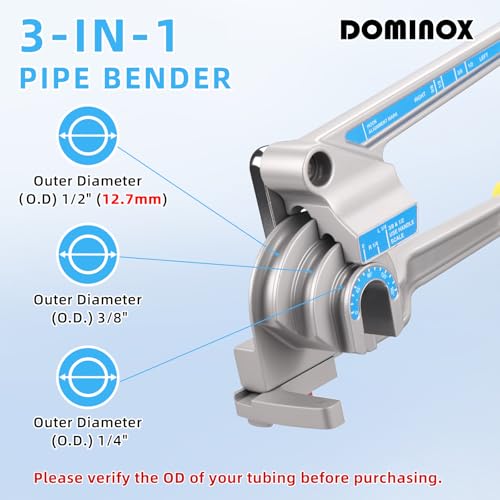 Image of 3-IN-1 Tube Bender for 1 /4 inch, 3 /8 inch, 1 /2 inch (12.7 mm) Outer Diameter
