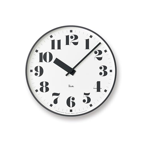 レムノス(Lemnos) 掛け時計 リキ パブリック クロック アナログ アルミ WR17-06ホワイト 直径25.6×奥行4.6cm
