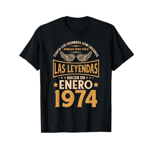 Cumpleaños Hombre Regalos Las Leyendas Enero 1974 Camiseta